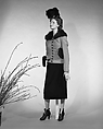 Jacket, Schiaparelli (French, founded 1927), wool, fur, plastic, French